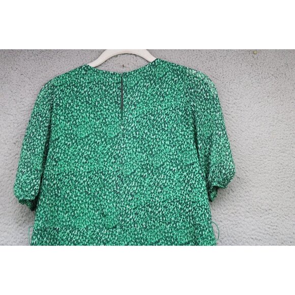 Zara Chiffon Midi Dress-Size Medium-No Belt-Semi Sheer-Whimsigoth-Forest Fairy - Picture 9 of 10